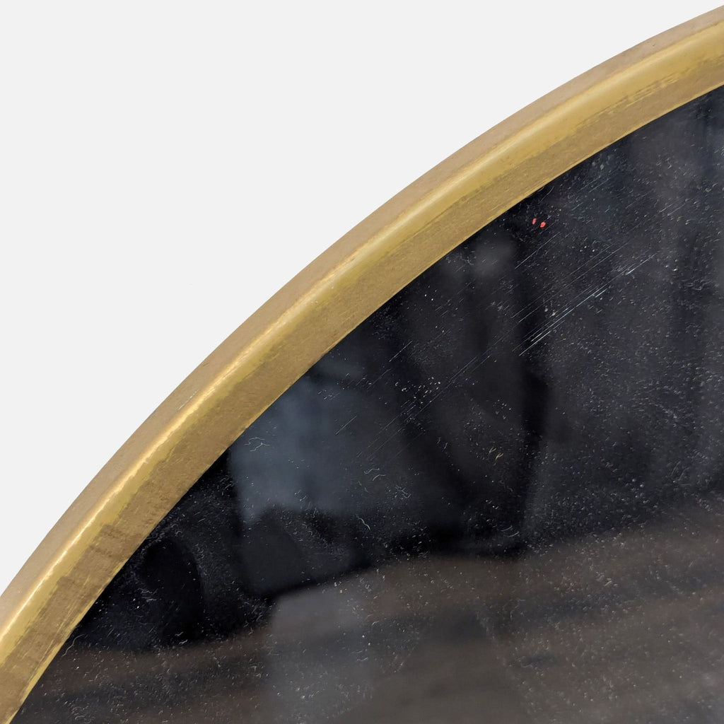 Circular Mirror with moss frame