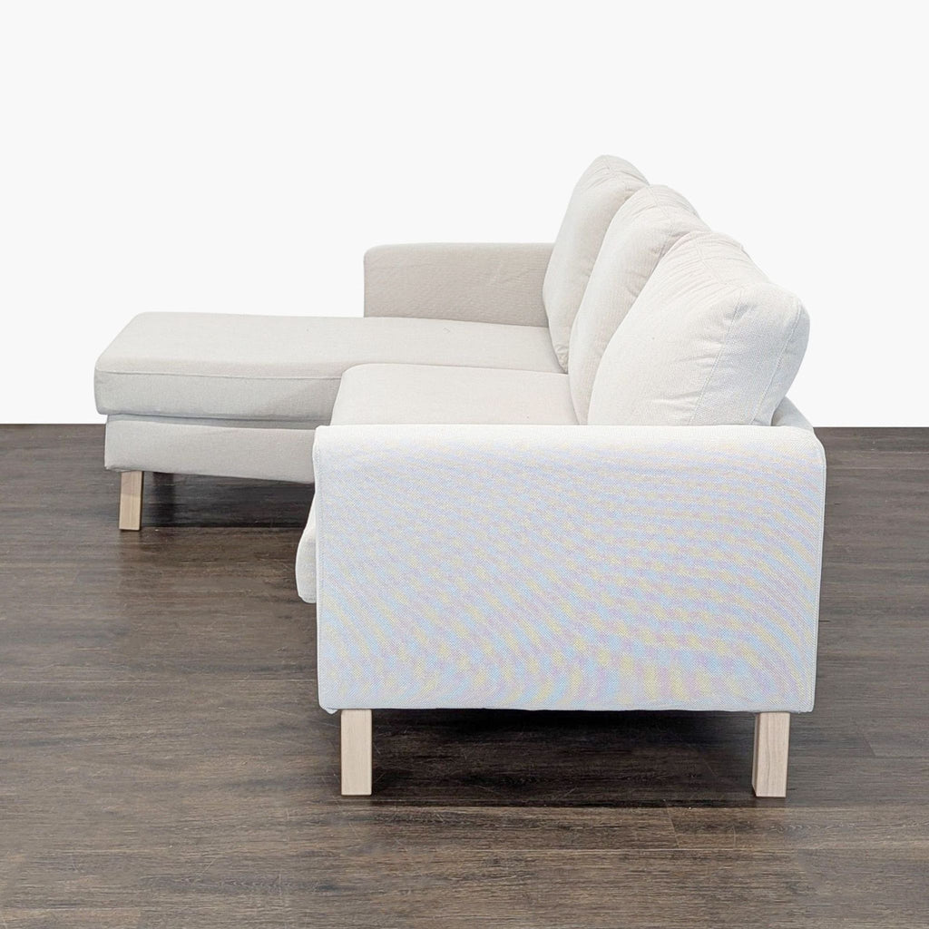 IKEA Modern SALTSJÖBADEN 3-Seater Sectional Sofa with Chaise Lounge - Accepted Offer (35.69% discount)
