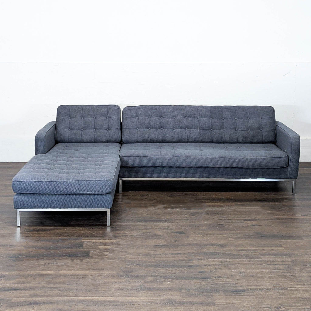 1. Modern Kardiel Sectional sofa with clean lines and soft cushions in a minimalist living room setting.  