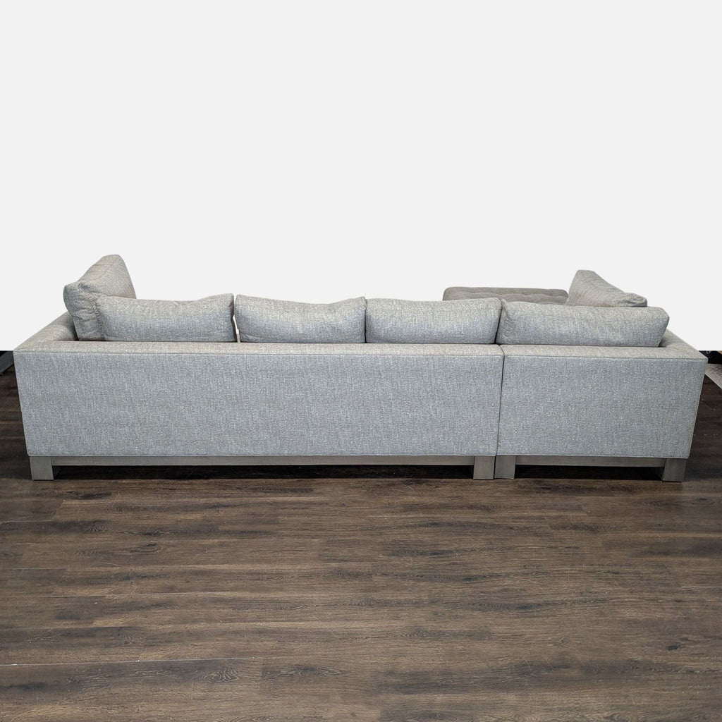 Swaim Abbott Modern Gray Sectional Sofa with Tufted Chaise - Accepted Offer (24.08% discount)