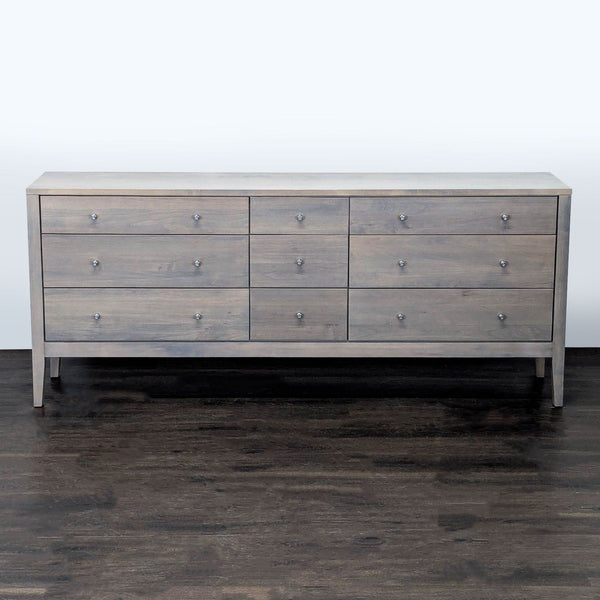 Room and Board Calvin 9-Drawer Dresser in Light Gray Wood Finish