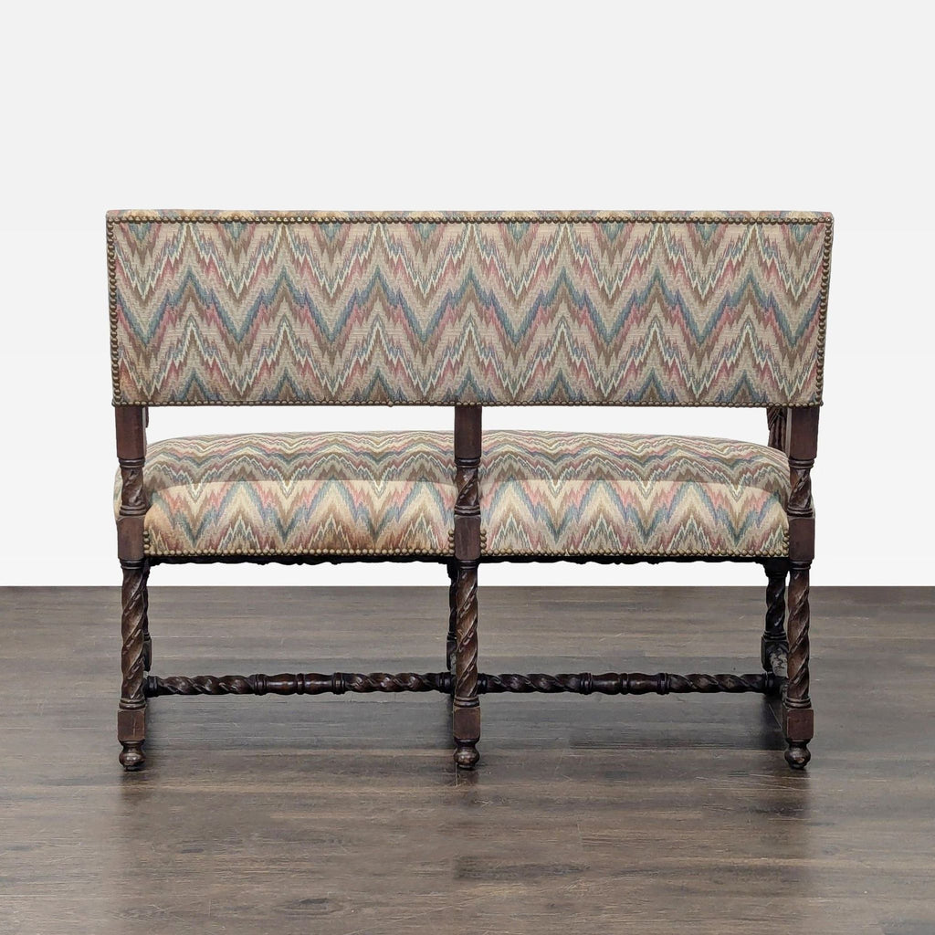 Antique Upholstered Bench