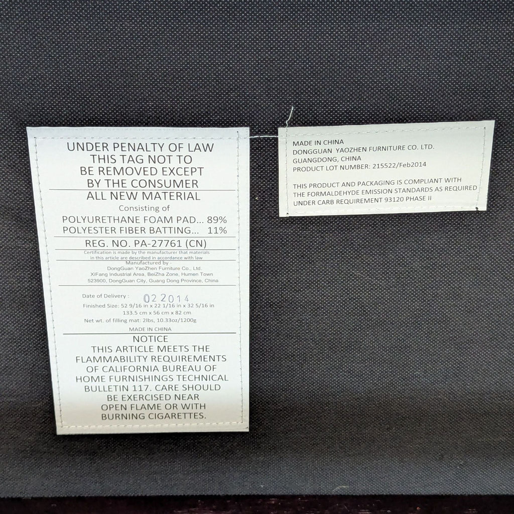 Upholstered Bench with Quilting