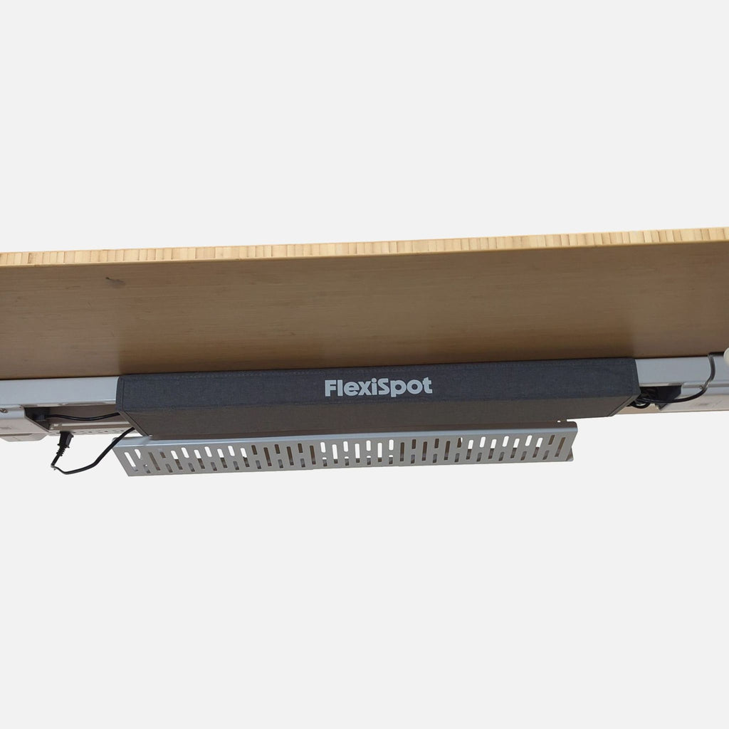 FlexiSpot Electric Height Adjustable Standing Desk with Bamboo Top