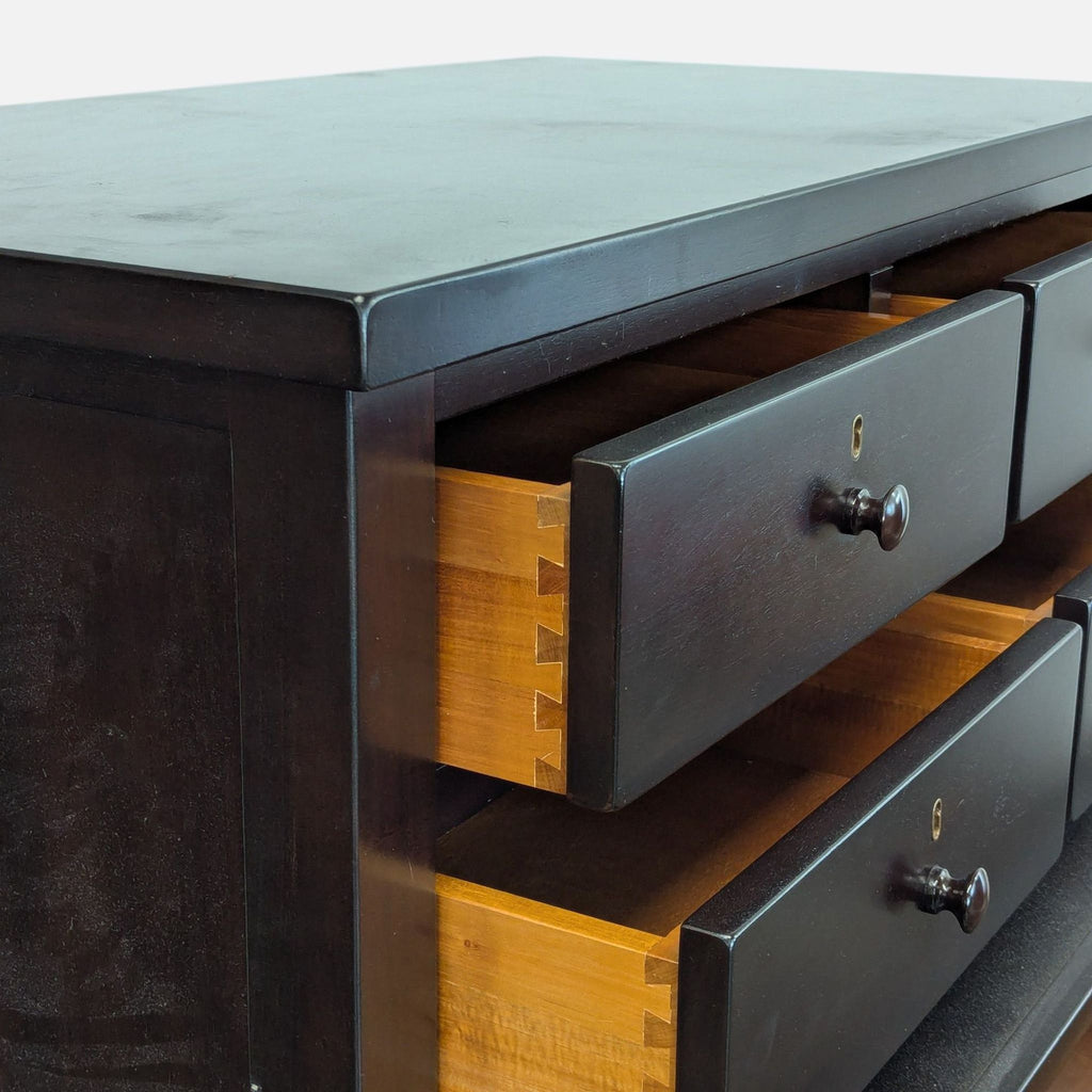 Pottery Barn Classic Dark Wood 7-Drawer Dresser for Bedroom Storage