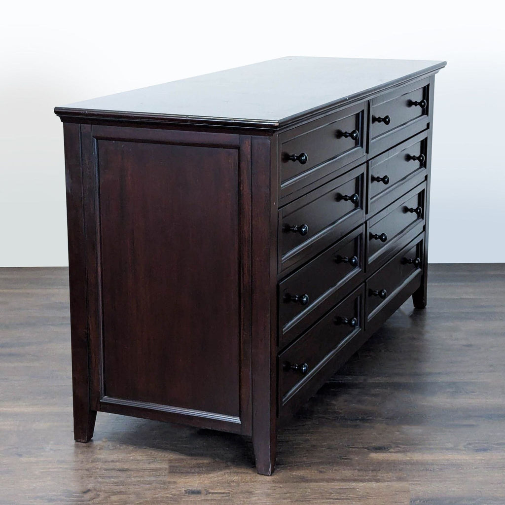 Pottery Barn 8-Drawer Dresser in Dark Wood Finish