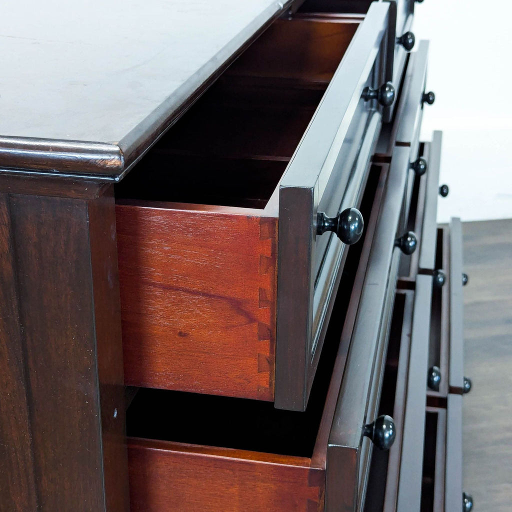 Pottery Barn 8-Drawer Dresser in Dark Wood Finish