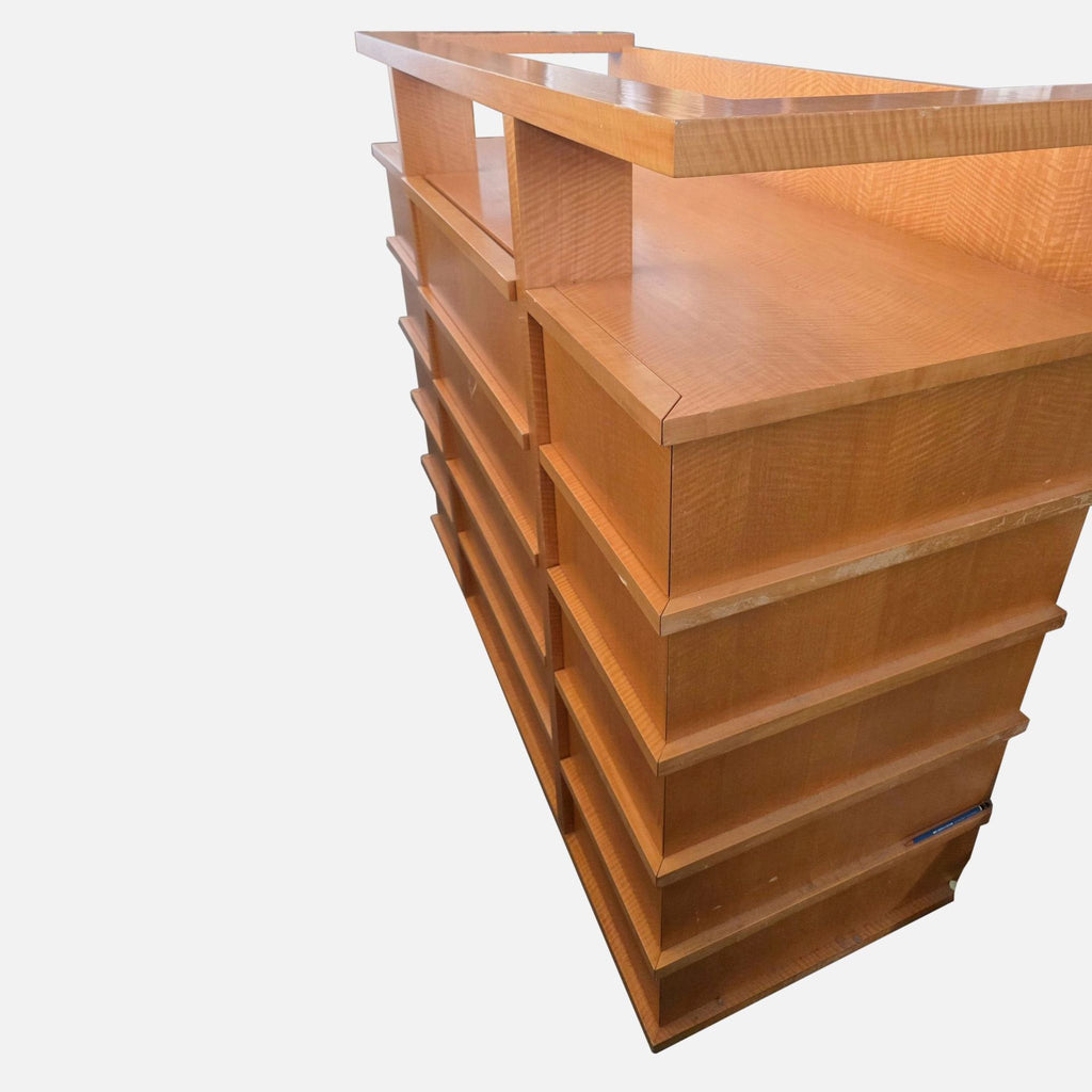 Spacious 15-Drawer Wooden Dresser with Shelf Top designed by Paul Dierkes