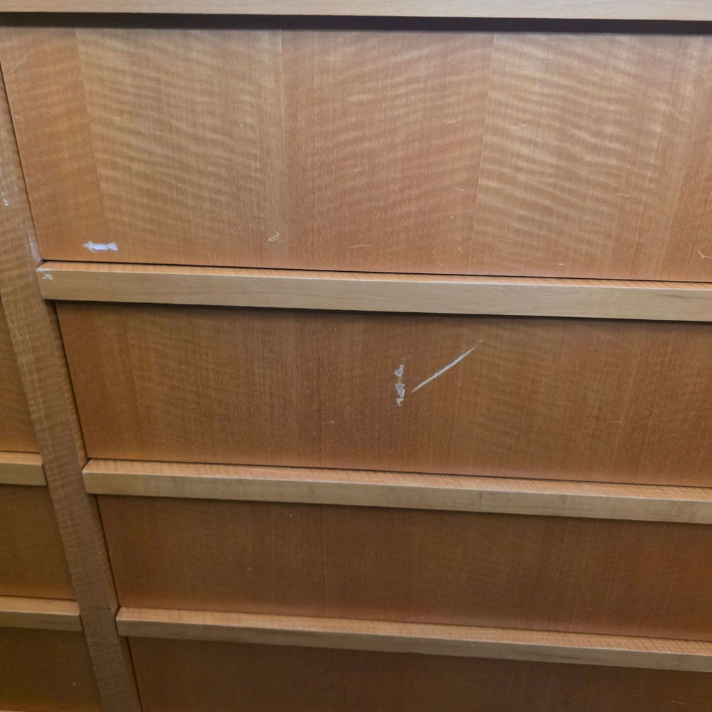 Spacious 15-Drawer Wooden Dresser with Shelf Top designed by Paul Dierkes
