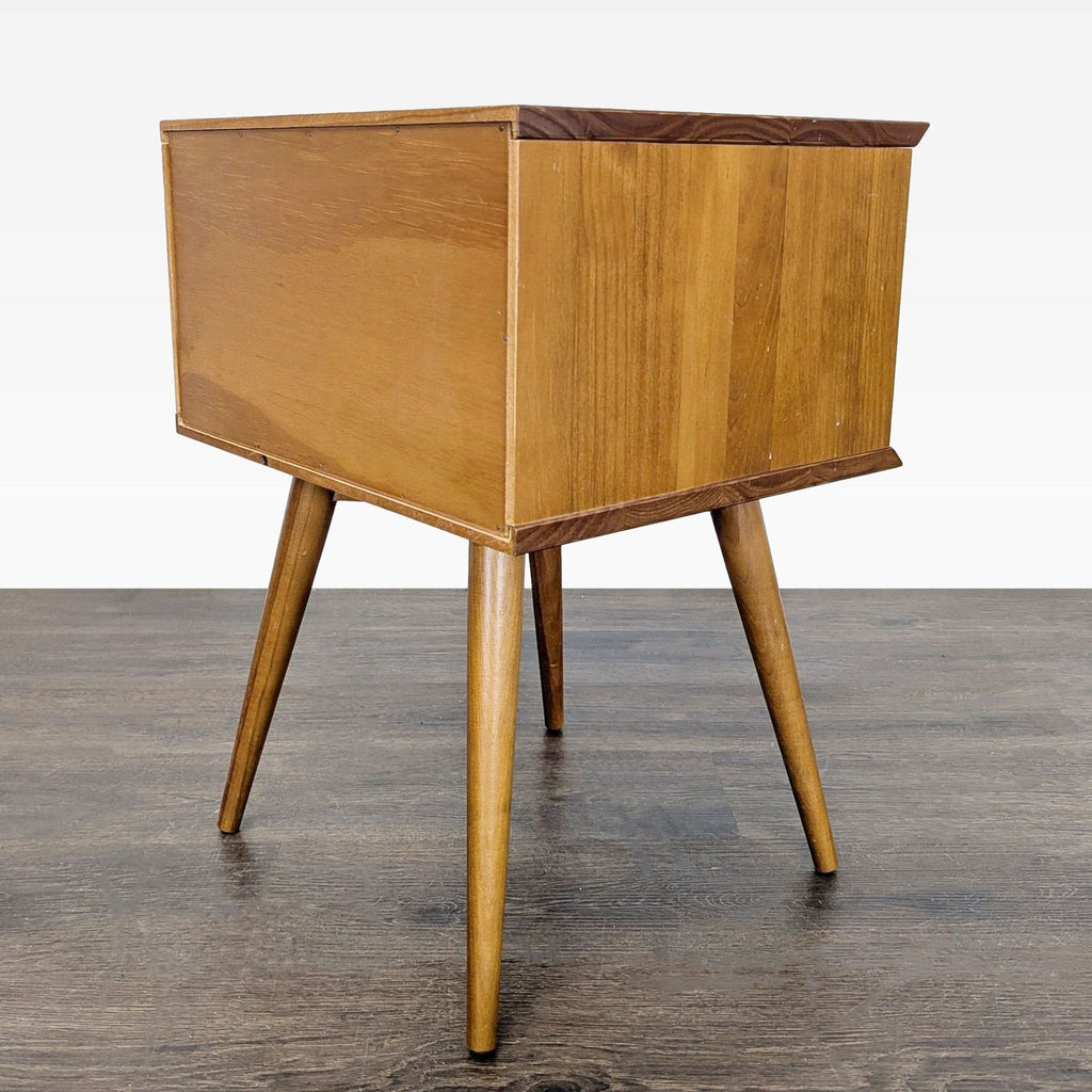Two Drawer Mid-Century Nightstand