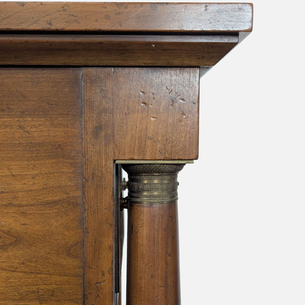 Two Drawer Side Table with Shelf