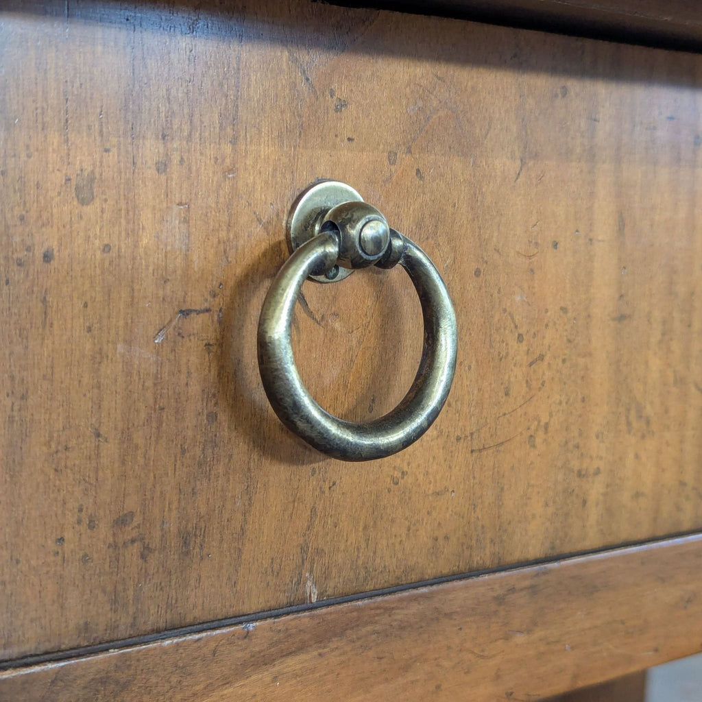 Two Drawer Side Table with Shelf