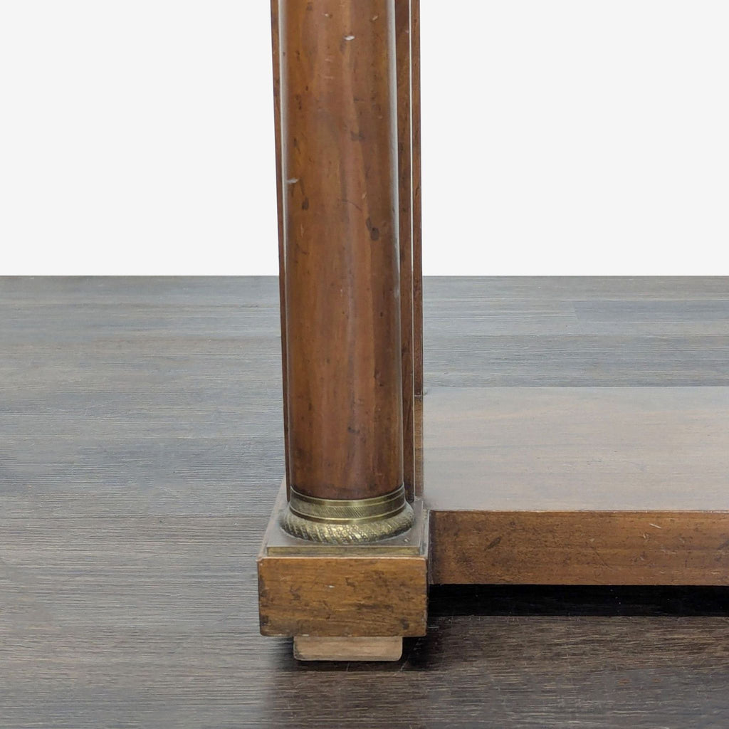 Two Drawer Side Table with Shelf