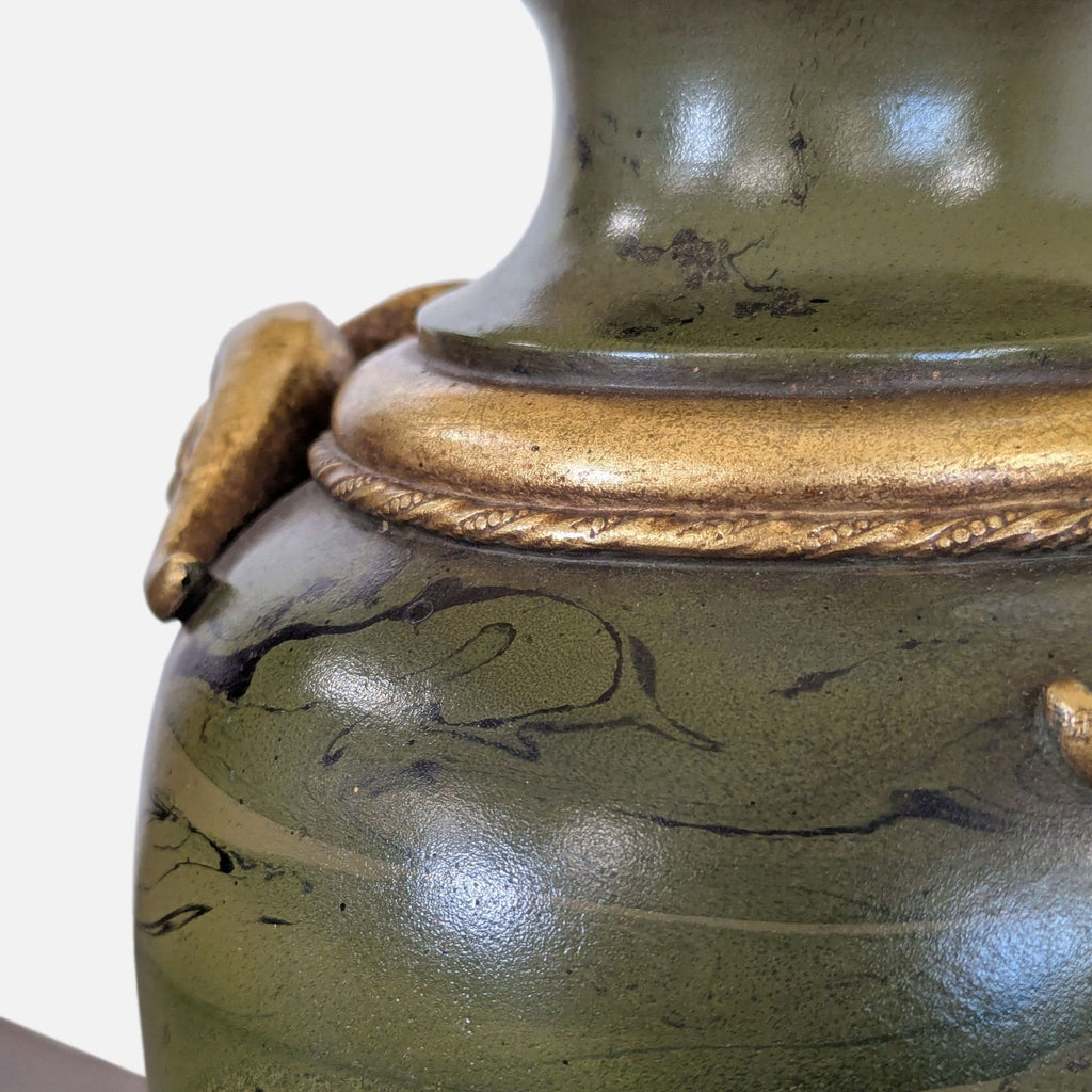 Neoclassical Ram’s Head Urn Table Lamp
