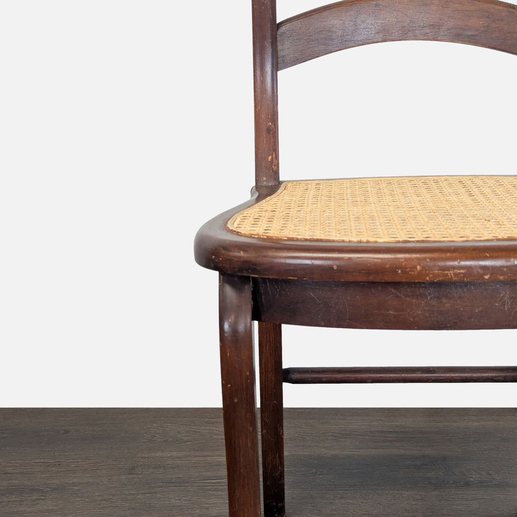 Carved Dining Side Chair with Cane Seat