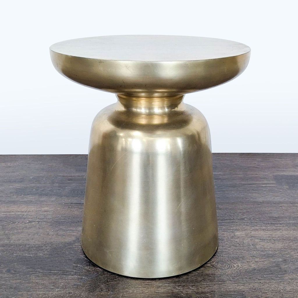Cosmo Side Table in Antique Brass Finish