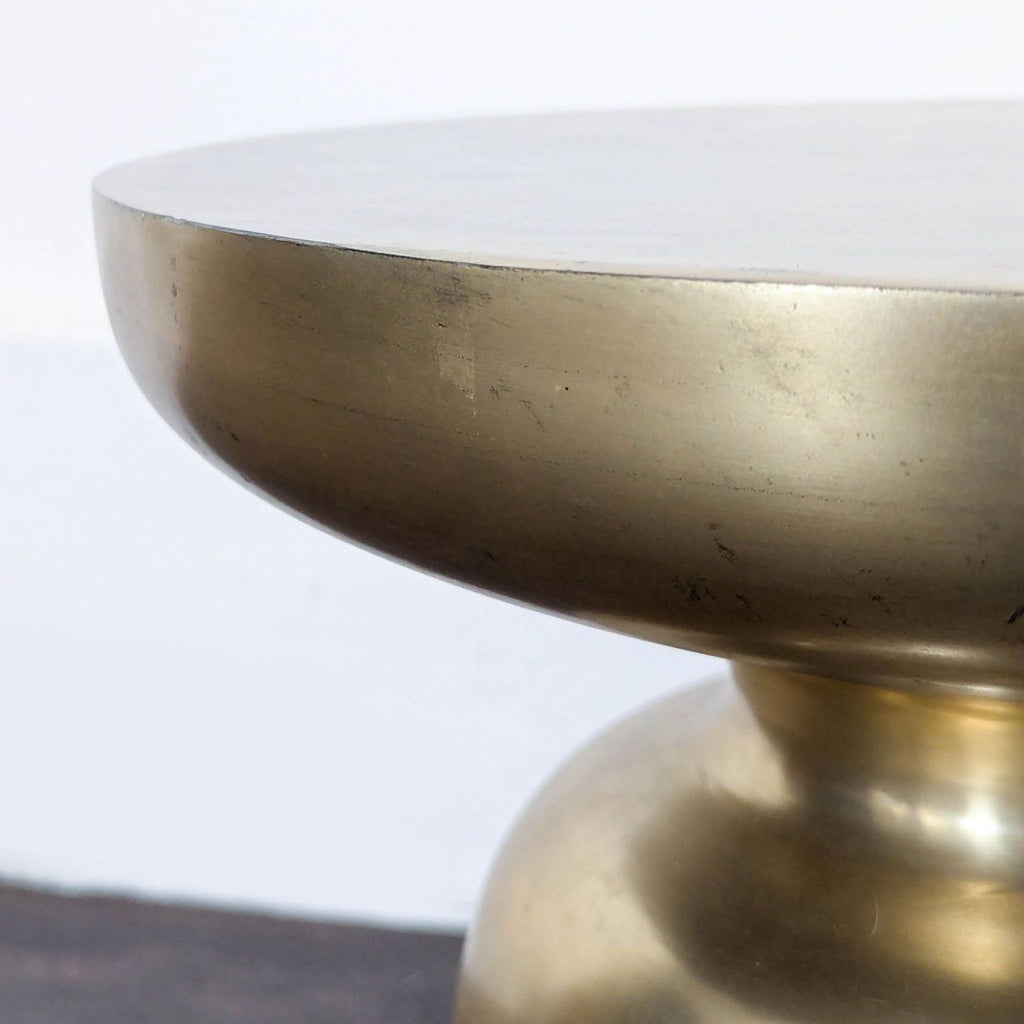 Cosmo Side Table in Antique Brass Finish