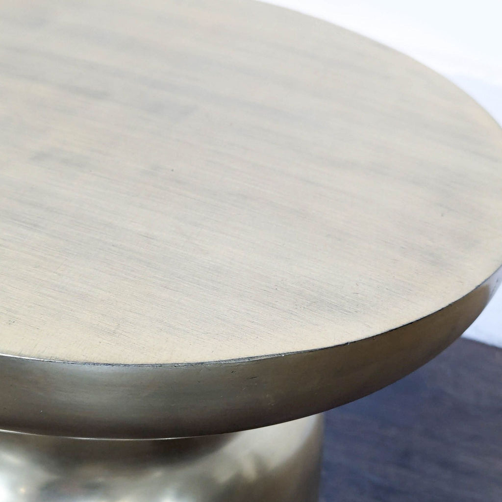 Cosmo Side Table in Antique Brass Finish