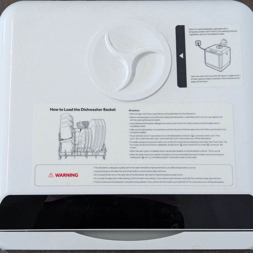 Novete Compact Countertop Dishwasher – Small Portable Appliance