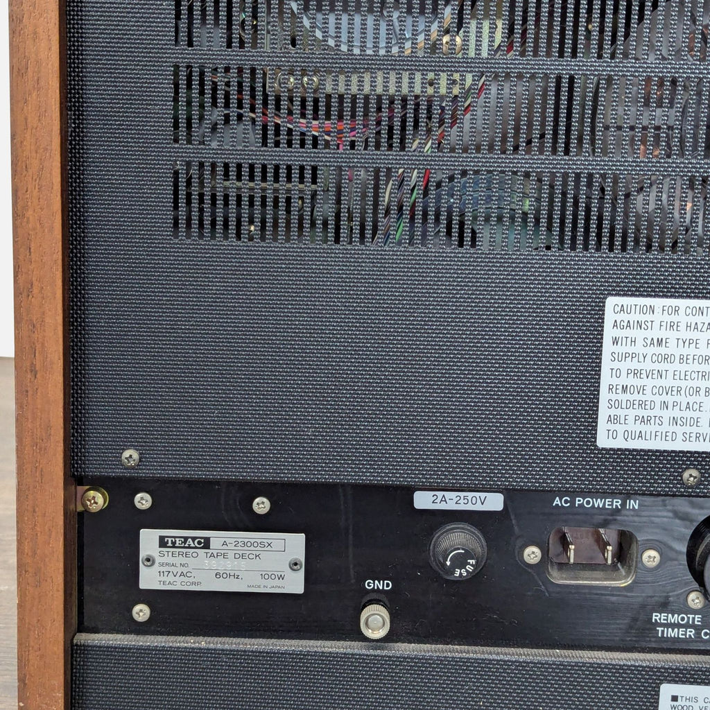 Certainly! However, I noticed the actual image or its full description is missing from your message. If you provide more image-related details or a description, I can create relevant, accurate alt texts. For now, I'll assume it's a generic TEAC audio equipment item and provide versatile examples: