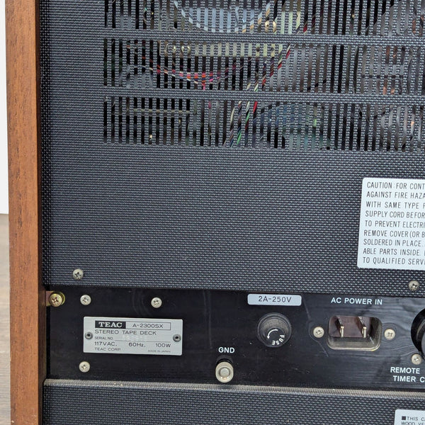 Certainly! However, I noticed the actual image or its full description is missing from your message. If you provide more image-related details or a description, I can create relevant, accurate alt texts. For now, I'll assume it's a generic TEAC audio equipment item and provide versatile examples: