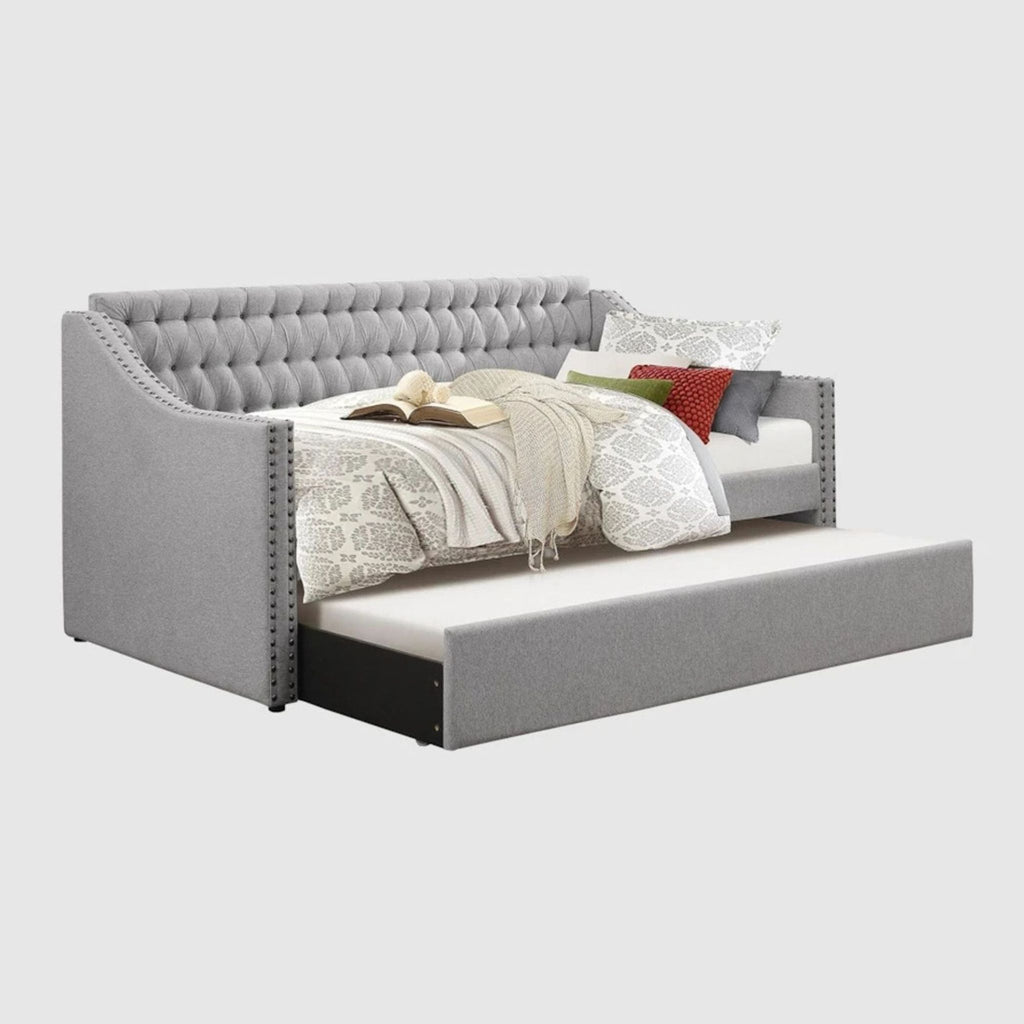 Tufted daybed by RH Baby and Child, combining elegance and comfort, from the Sleeper Sofa category.  
