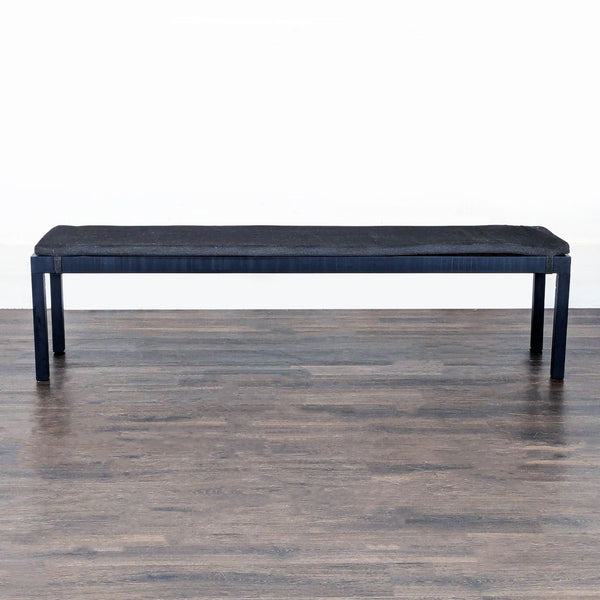 Certainly! Since you mentioned "these images" but didn't provide any, I'll create three distinct, concise sample alt texts assuming the object is a Crate & Barrel stool, ottoman, or bench.