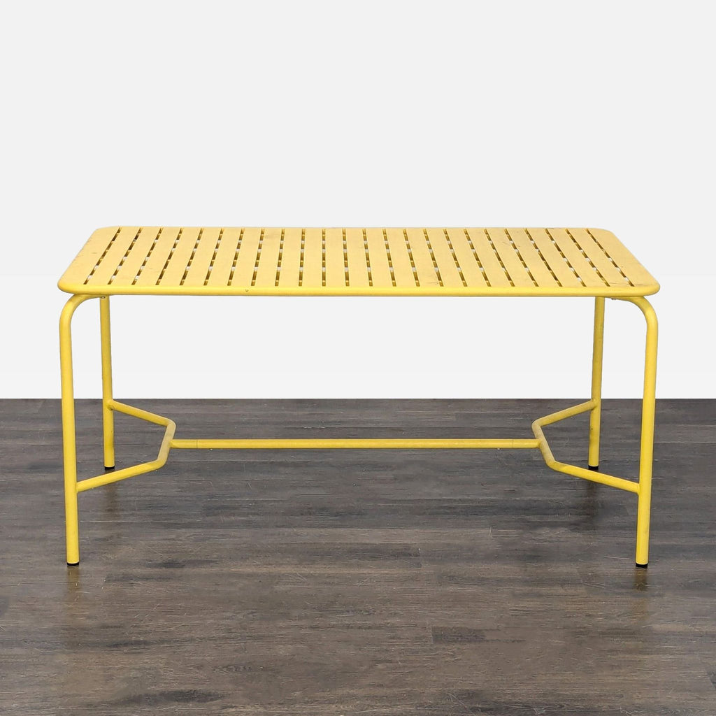 Outdoor dining table. Retails for around $1600

https://us.petitefriture.com/outdoor/2424-week-endmediumrectangulardiningtablewithslatscoral.html