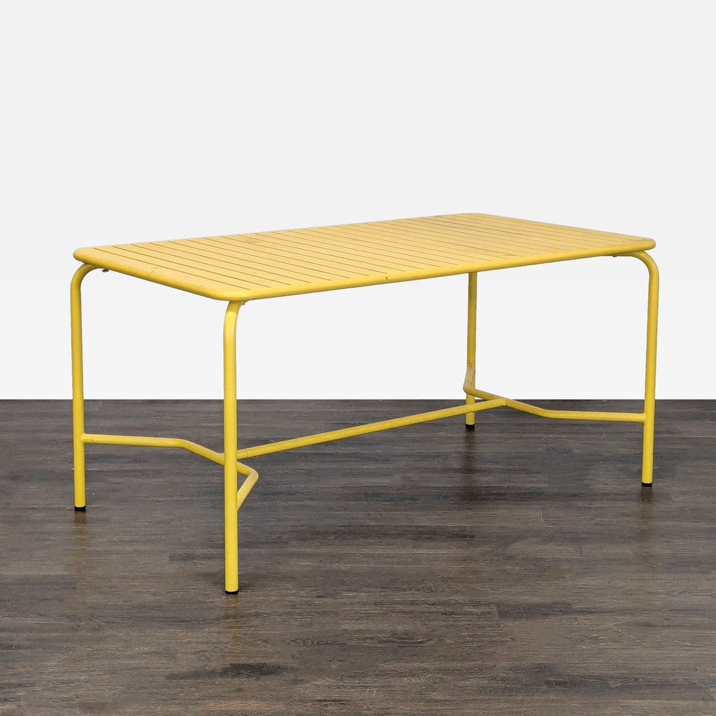 Outdoor dining table. Retails for around $1600

https://us.petitefriture.com/outdoor/2424-week-endmediumrectangulardiningtablewithslatscoral.html