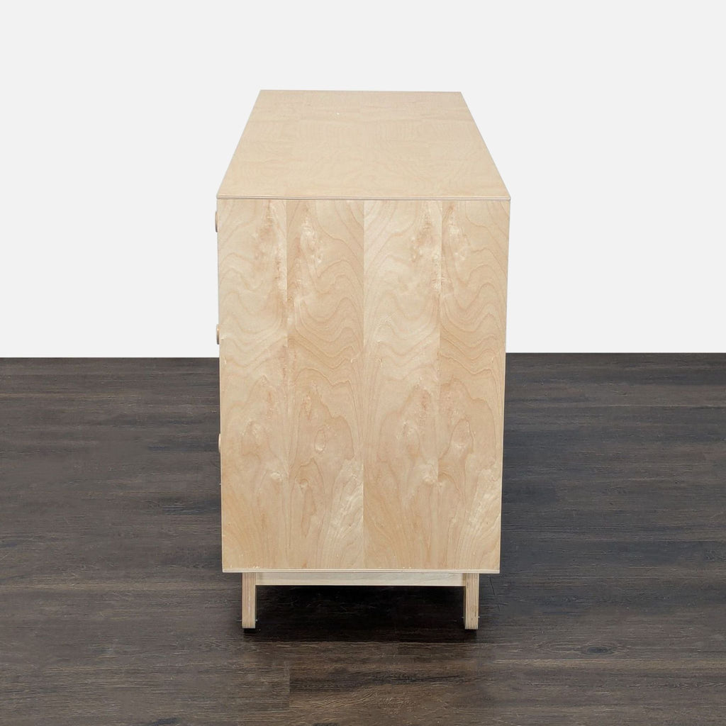 Oeuf Modern 6-Drawer Dresser in Birch and White
