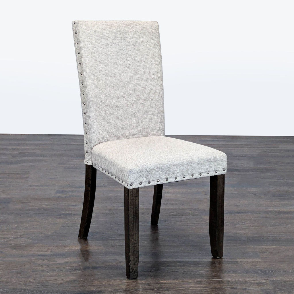 Pottery Barn Upholstered Parsons Dining Chair with Nailhead Trim