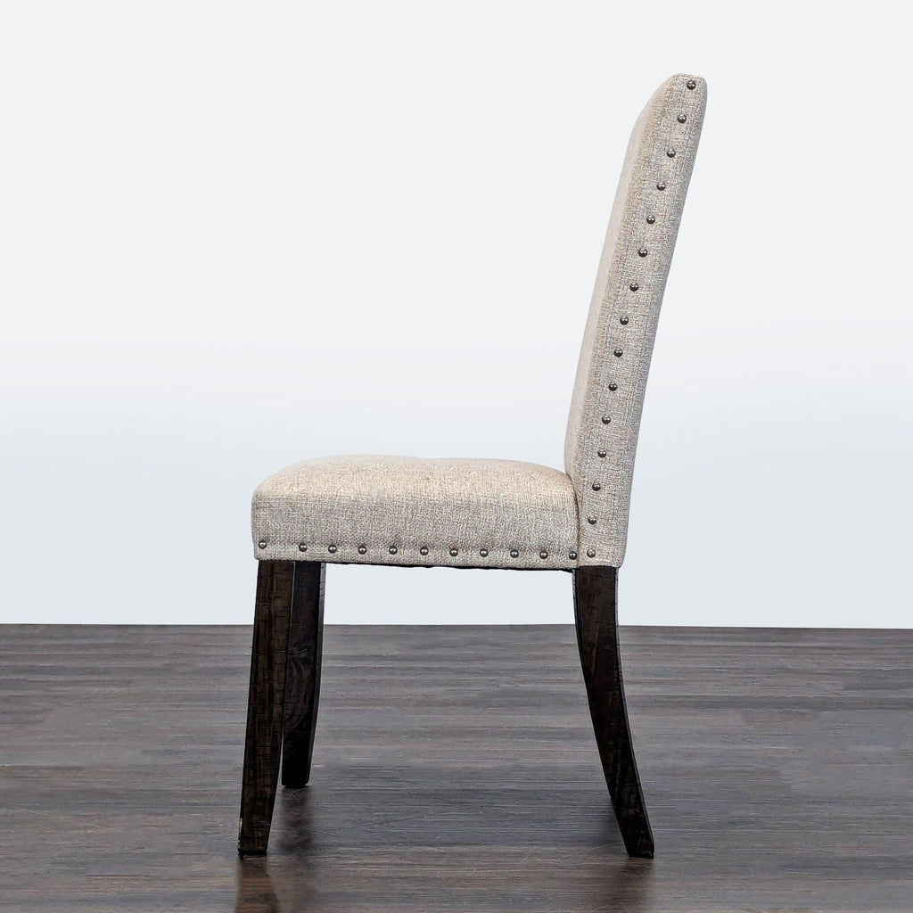 Pottery Barn Upholstered Parsons Dining Chair with Nailhead Trim