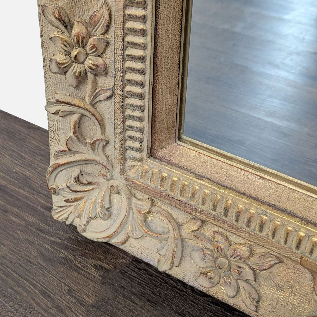 Carved Floral Wood Frame