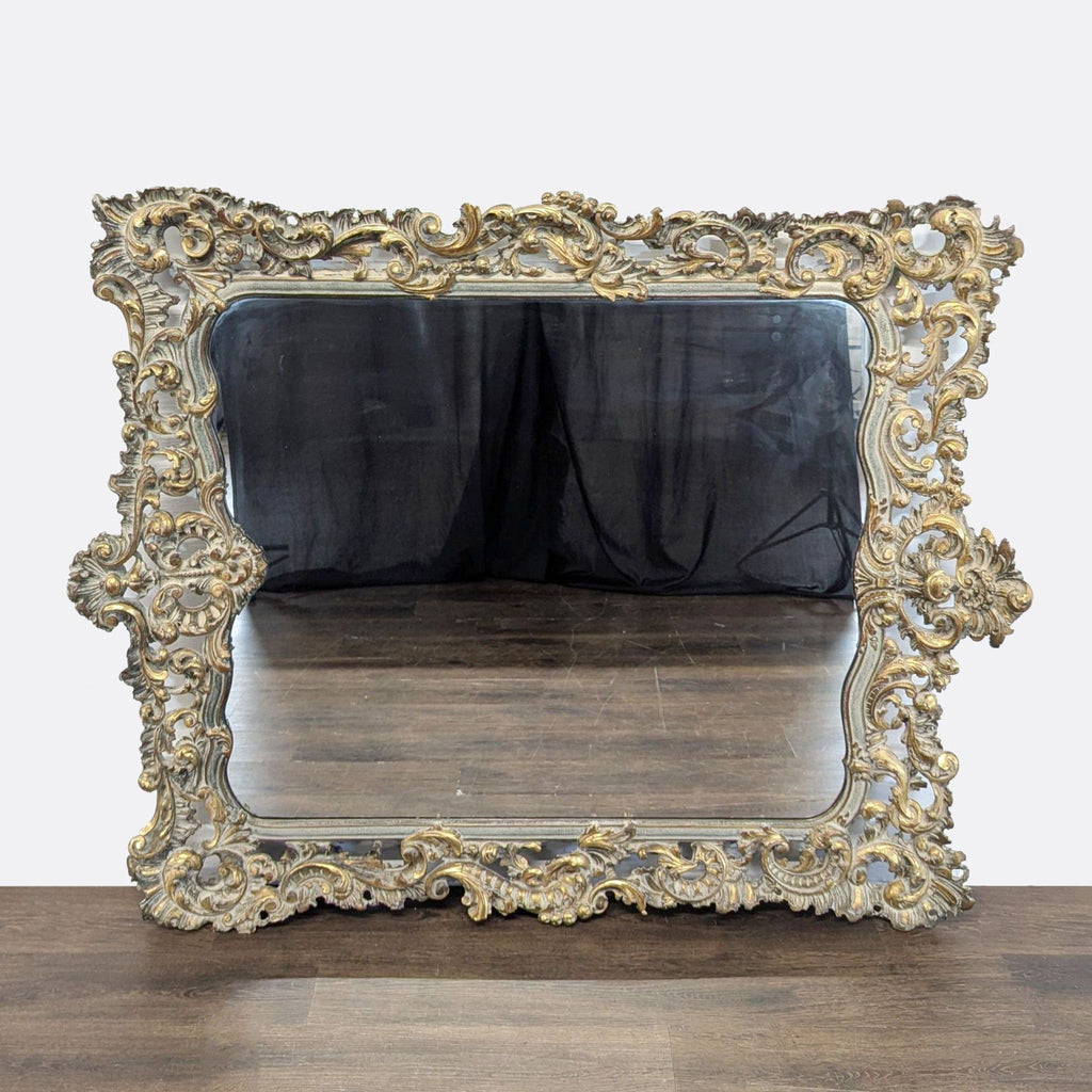 Heavily Carved Wall Mirror