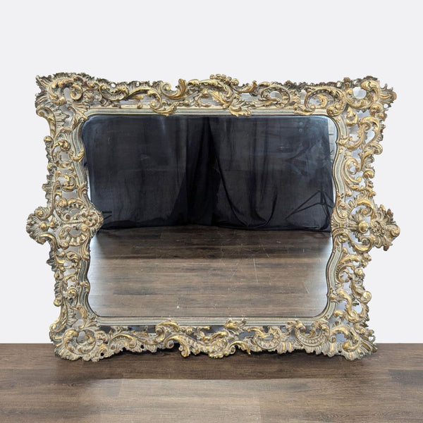 Heavily Carved Wall Mirror