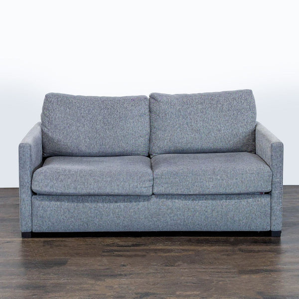 Sure! However, it appears you intended to describe or attach an image, but no image or detailed description was provided. If you can provide either the image or a full description of the sleeper sofa, I can create three distinct summarized alt text lines for you, each under 100 characters. Please provide more information so I can assist!