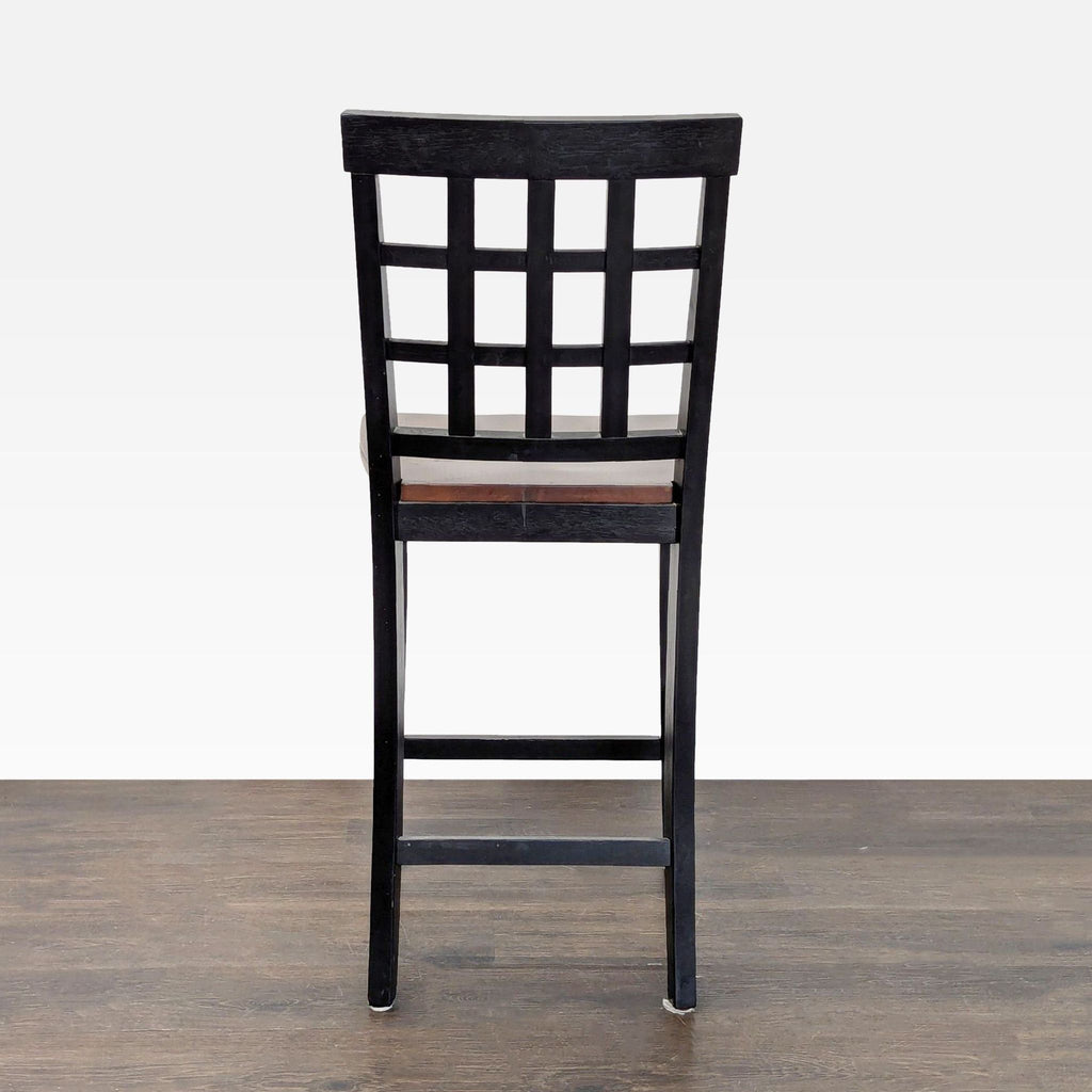 Two-Tone Wood Bar Stool
