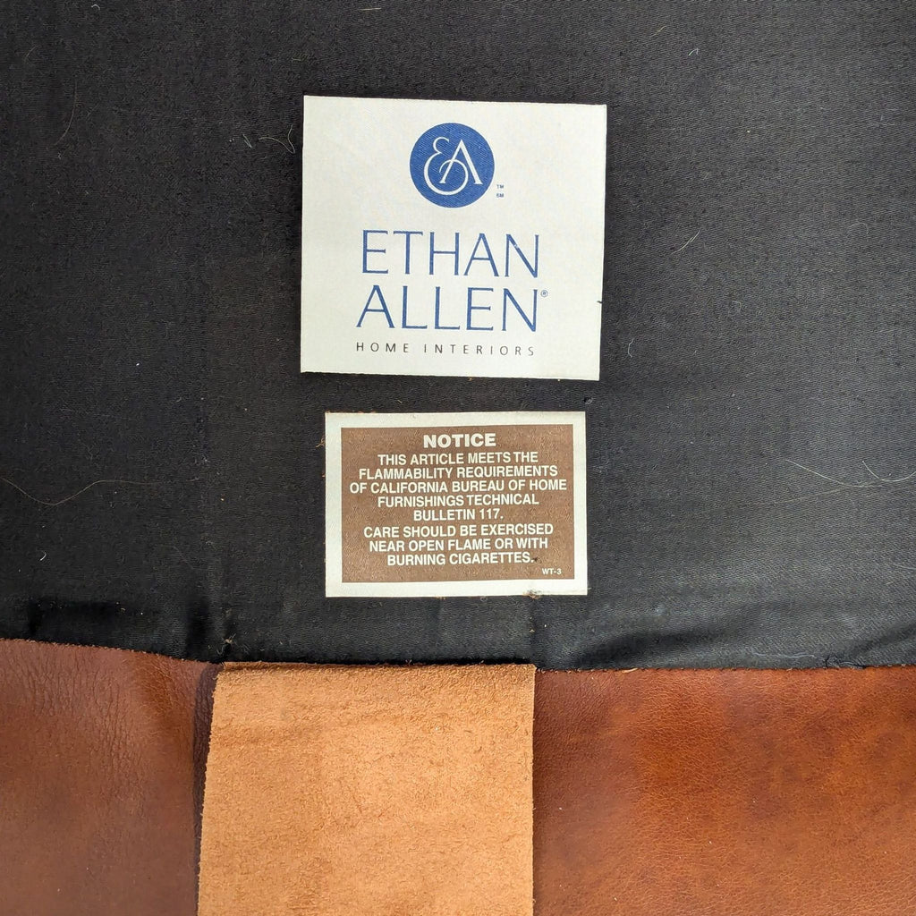 Ethan Allen Brown Leather Lounge Chair – Comfortable Classic Style