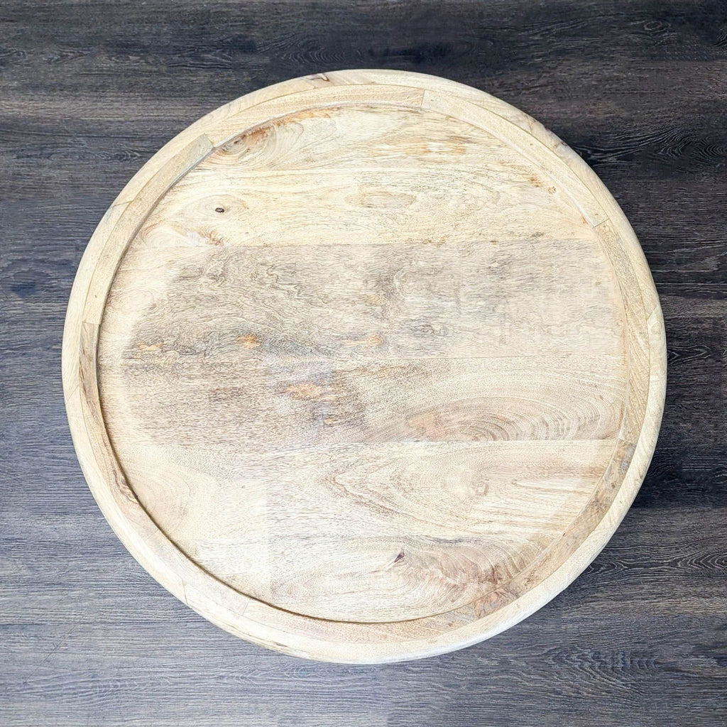 West Elm Carved Wood Coffee Table