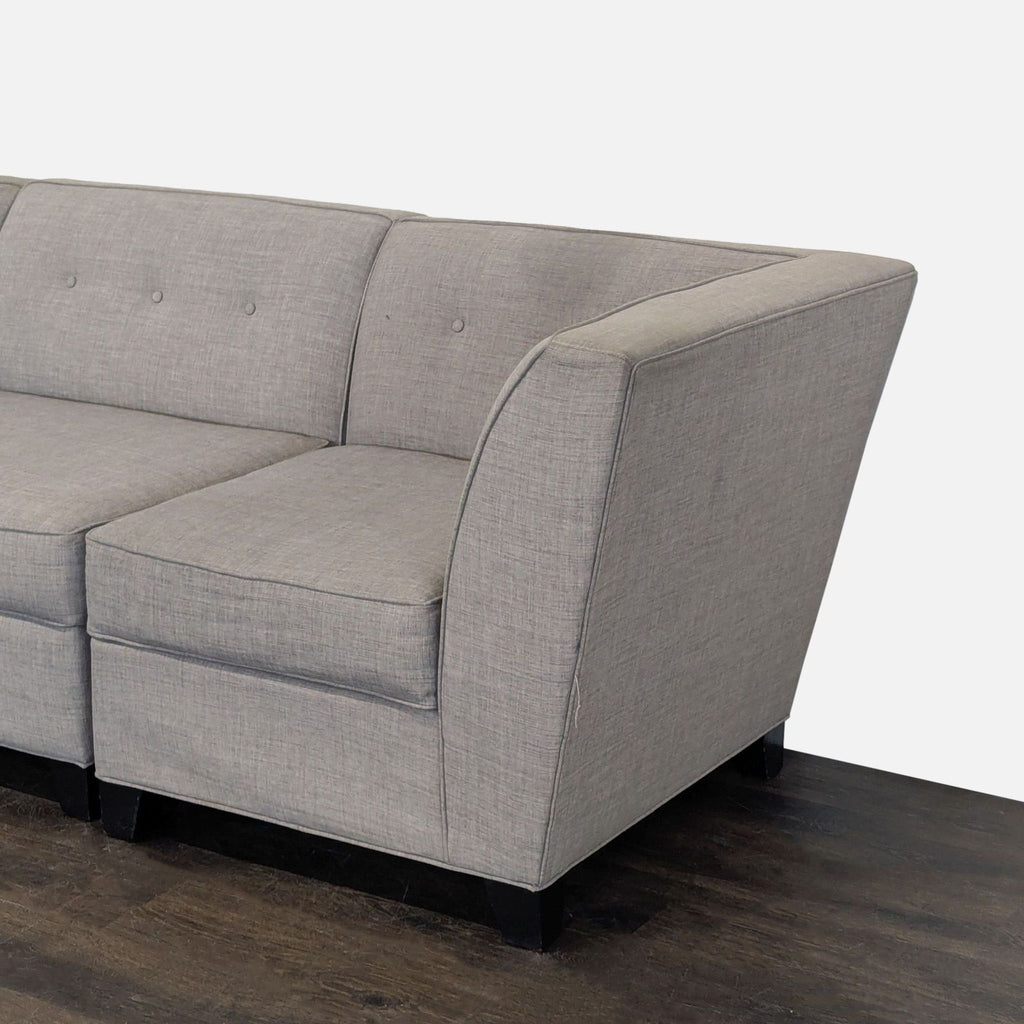 Macy's Harper Modern Gray Sectional Sofa with Chaise - Spacious and Comfortable