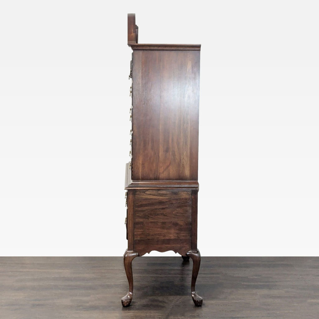 Pennsylvania House Solid Wood Highboy Dresser with Brass Hardware