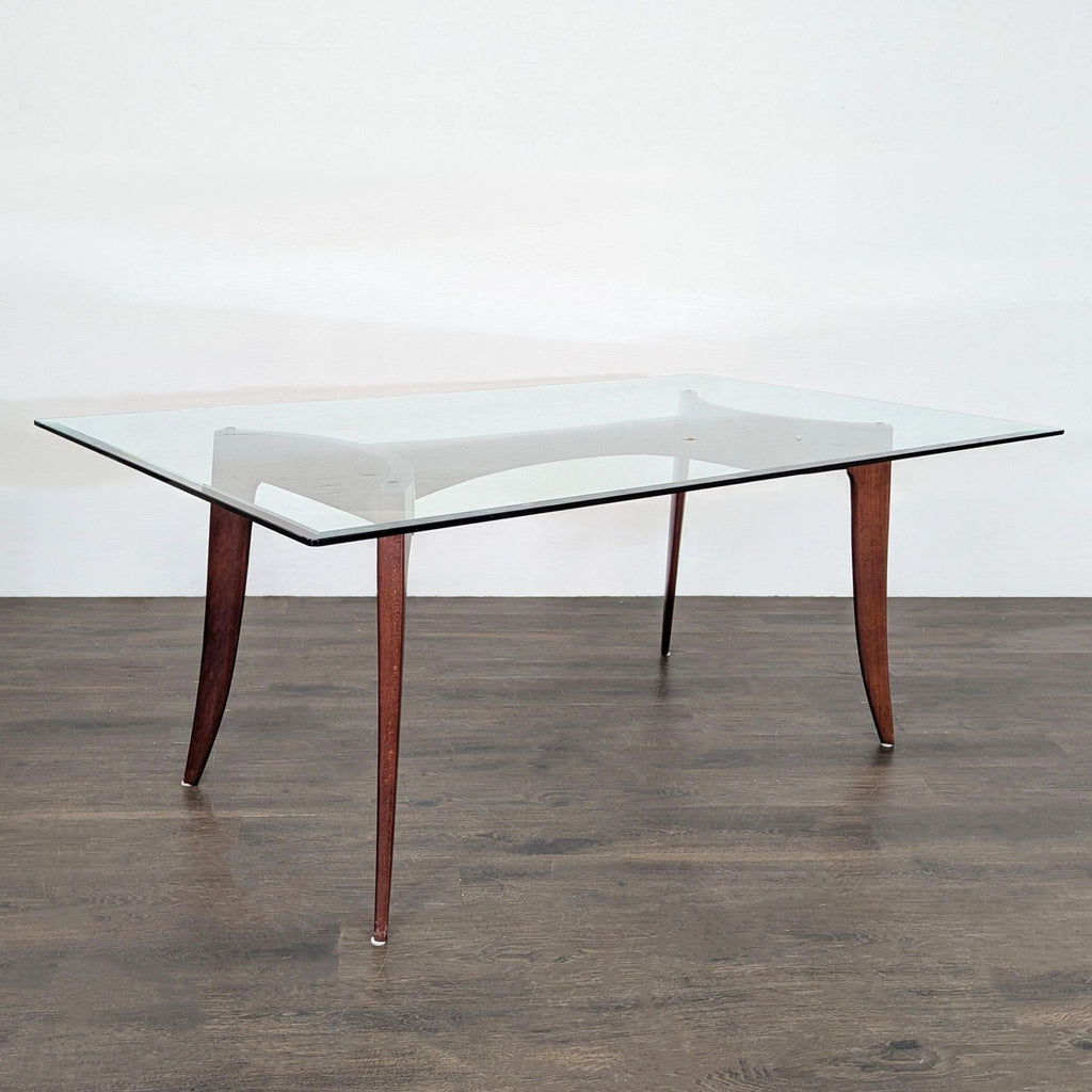 Z Gallerie Glass Top Dining Table