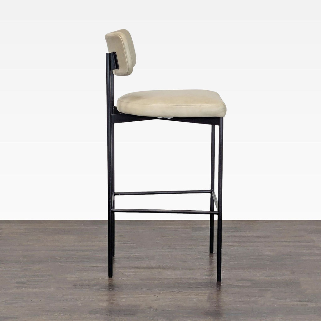Pottery Barn Maison Leather Bar Stool
