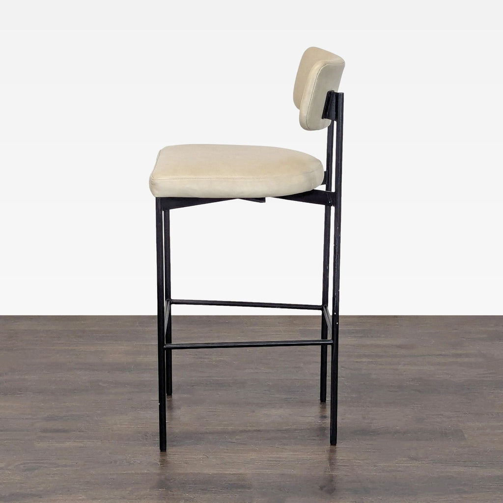 Pottery Barn Maison Leather Bar Stool