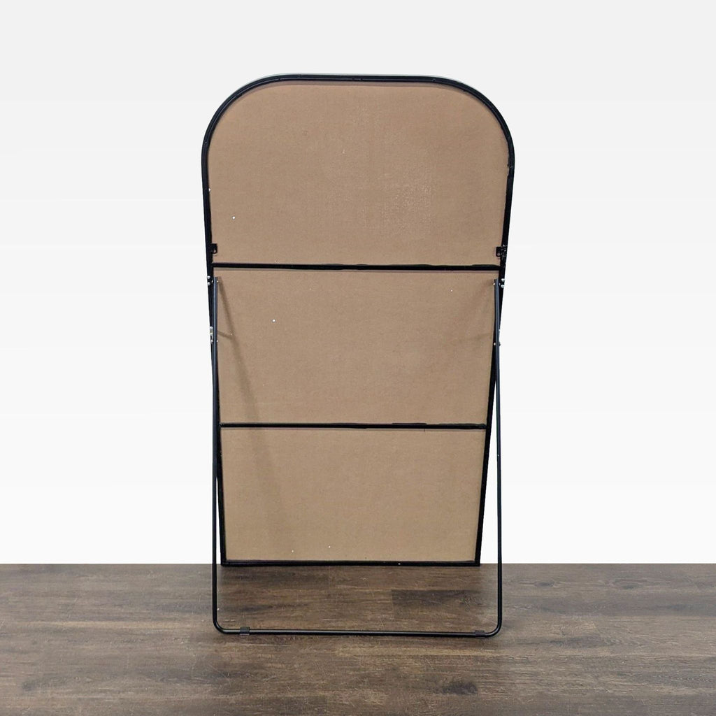 Arched Standing Mirror with Metal Frame