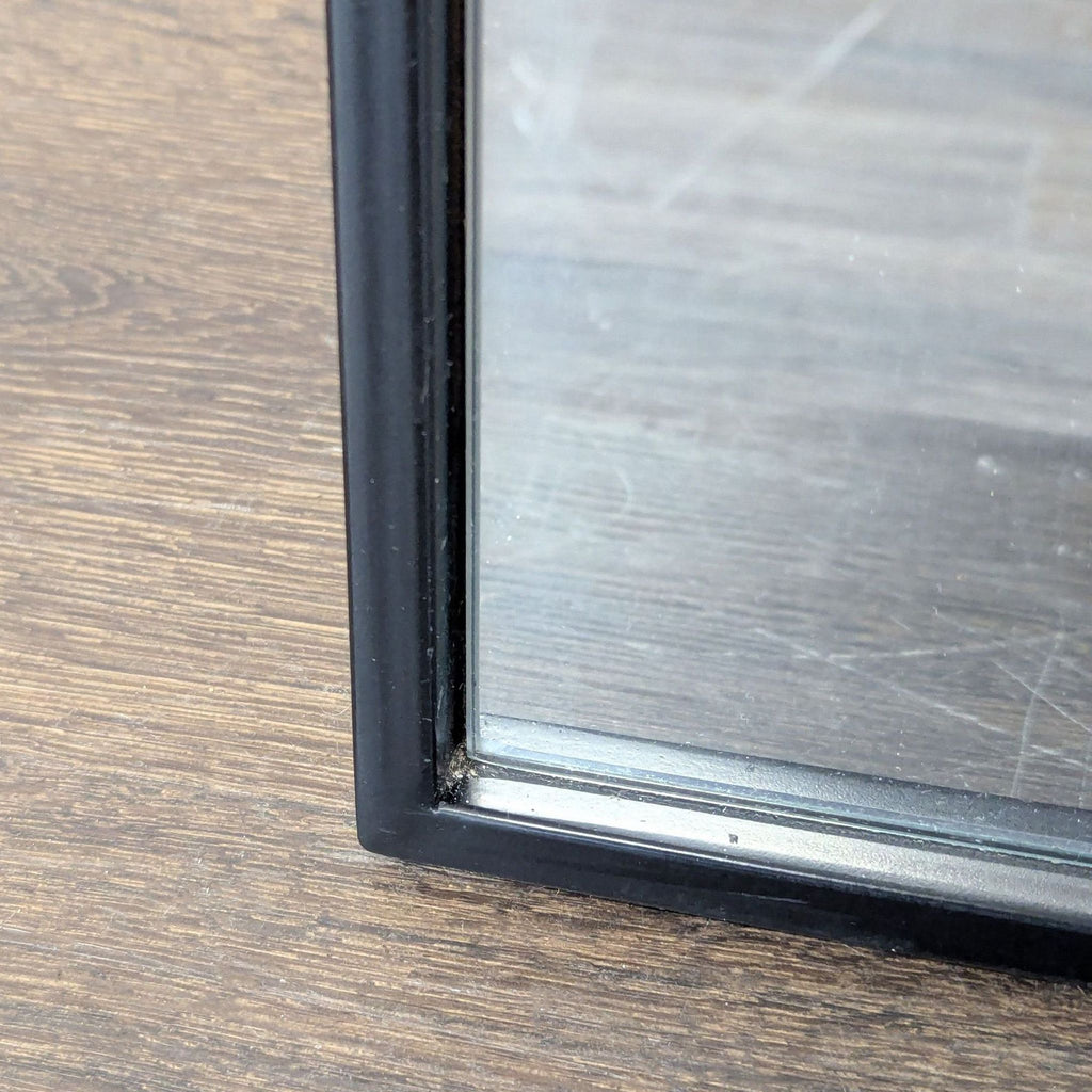 Arched Standing Mirror with Metal Frame