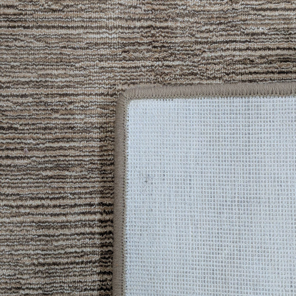 Large Beige Area Rug with Subtle Textured Pattern