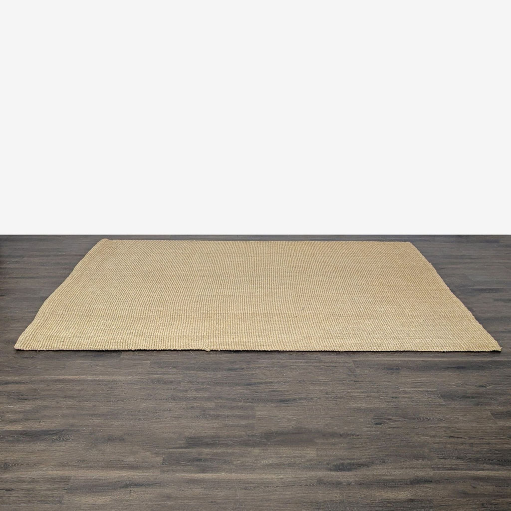 Natural Fiber Woven Area Rug – 8x10 Simple and Neutral Design