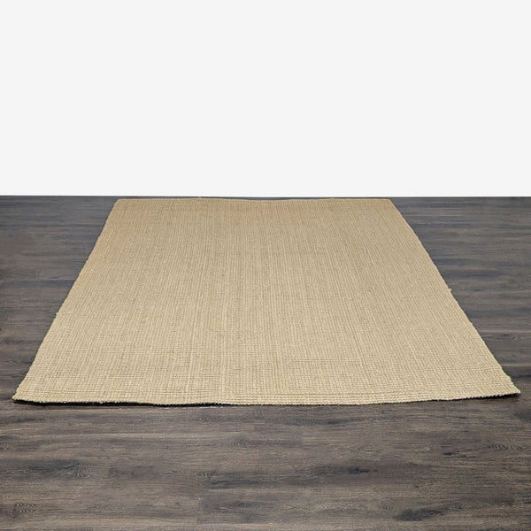 Natural Fiber Woven Area Rug – 8x10 Simple and Neutral Design