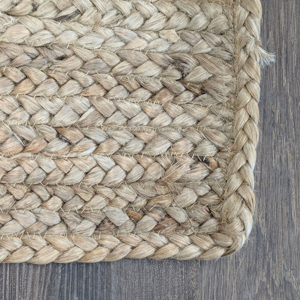 nuLOOM Natural Jute Area Rug – 6x9, Handwoven, Striped Design